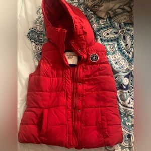 Abercrombie Red Sleeve less Jacket